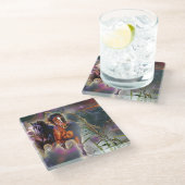 Wild gallop glasuntersetzer (Schrägansicht)