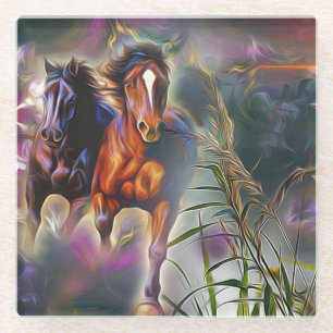 Wild gallop glasuntersetzer