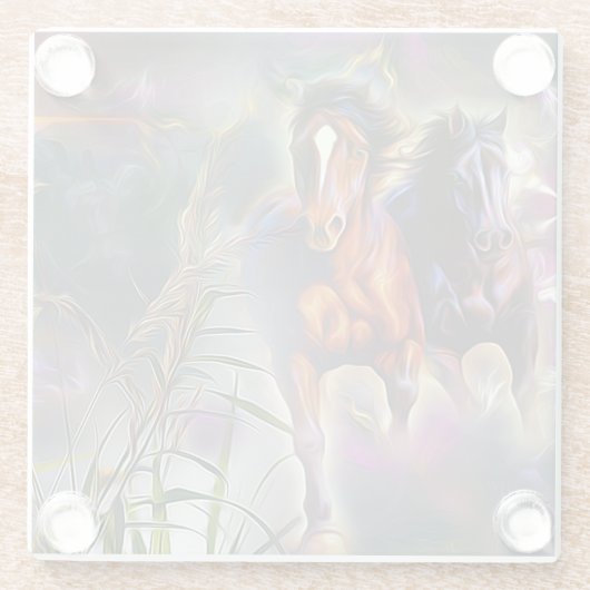 Wild gallop glasuntersetzer (Rückseite)