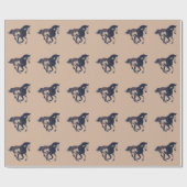 Wild Galloping Pinto American Paint Horse Geschenkpapier (Flach)
