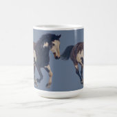 Wild Galloping Pinto American Paint Horse Kaffeetasse (Mittel)