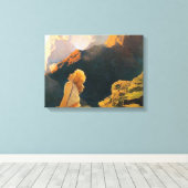 Wild Gänse von Maxfield Parrish Leinwanddruck (Insitu (Holzboden))