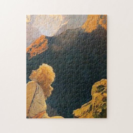 Wild Gänse von Maxfield Parrish Puzzle (Vertikal)