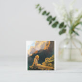 Wild Gänse von Maxfield Parrish Quadratische Visitenkarte (Stehend Vorderseite)