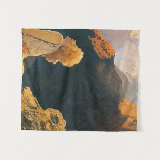 Wild Gänse von Maxfield Parrish Wandteppich (Vorderseite (Horizontal))