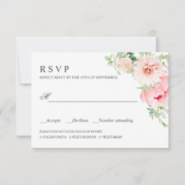 Wild Garden | AUSWAHL FÜR DIE MEHL VON PInk WEDDIN RSVP Karte