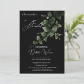 Wild Garden Blätter Brautparty Einladung (Stehend Vorderseite)