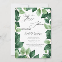 Wild Garden Blätter Brautparty