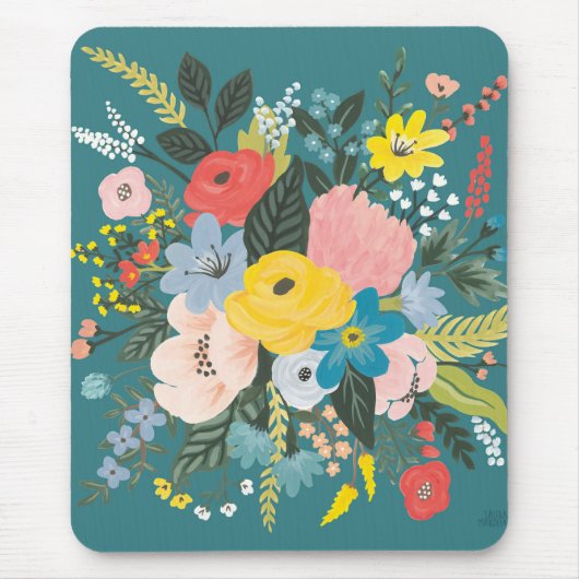 Wild-Garden-Blume Mousepad (Vorne)