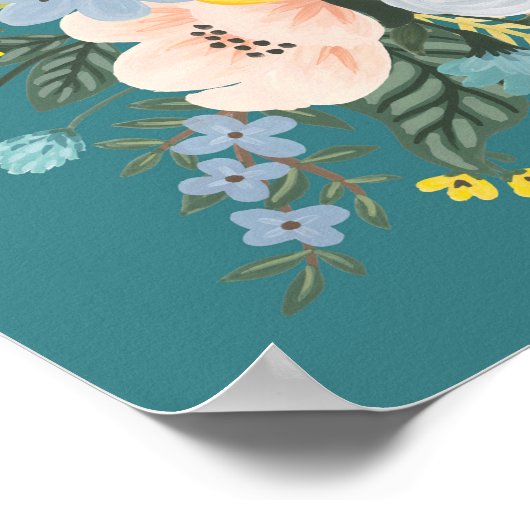 Wild-Garden-Blume Poster (Ecke)