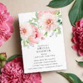 Wild Garden Dahlia Bouquet Brautparty Wedding Einladung