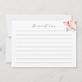 Wild Garden Dahlia Brautparty Game RECIPE (Rückseite)