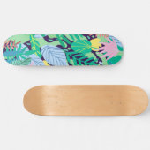 Wild Garden | Eclectic Contemporary Boho Jungle Skateboard (Horizontal)