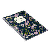 Wild Garden Floral Personalisiert Notebook Notizblock (Rechte Seite)