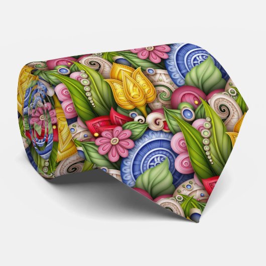 Wild Garden Krawatte (Gerollt)