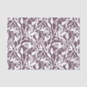 Wild Garden Mist Modern Botanical Foliage plum Seidenpapier (Vorderseite)