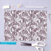 Wild Garden Mist white botanical foliage plum Seidenpapier (Handwerk)