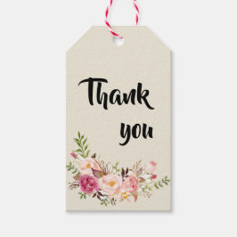 Wild Garden Wedding Geschenk Tag Geschenkanhänger