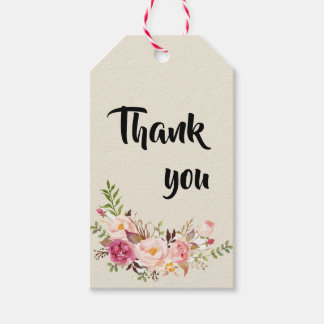 Wild Garden Wedding Geschenk Tag Geschenkanhänger