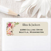 Wild Garden Wedding Return Address Label (Insitu)