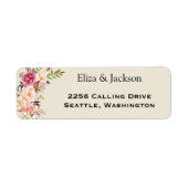 Wild Garden Wedding Return Address Label (Vorne)