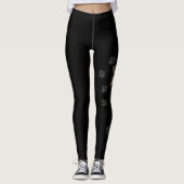 Wild gebackene Dackel, geflochten Leggings (Vorderseite)