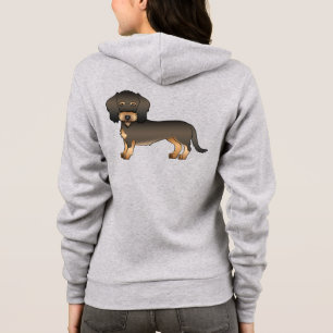 Wild gebackene Dackel mit haariger Niedlicher Car Hoodie