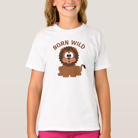 Wild geborener Löwe T-Shirt (Vorderseite)