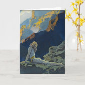 Wild Geese by Maxfield Parrish Karte (Gelbe Blume)