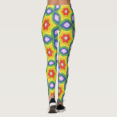Wild gemusterter Fettdruck Leggings (Rückseite)