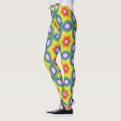 Wild gemusterter Fettdruck Leggings (Links)