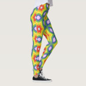 Wild gemusterter Fettdruck Leggings (Rechts)