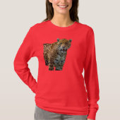 Wild Gepunktet Jaguar Big Cat Designer Shirt (Vorderseite)