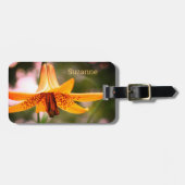 Wild Gepunktete kanadische Lily-Blume Personalisie Gepäckanhänger (Vorderseite horizontal)