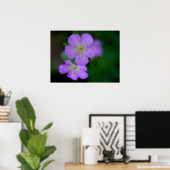 Wild Geranium Poster (Heimbüro)