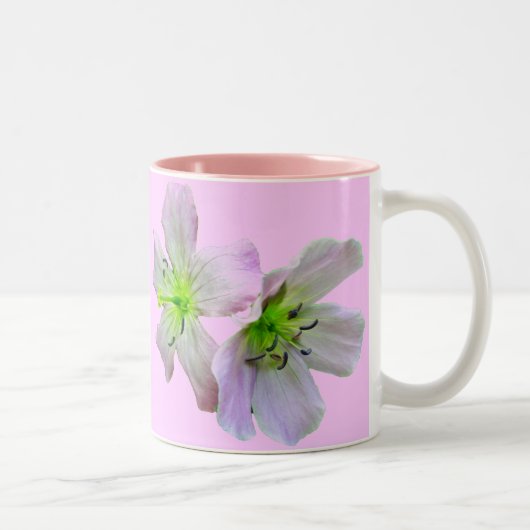 Wild-Geranium-Serie - Matching Items Zweifarbige Tasse (Rechts)