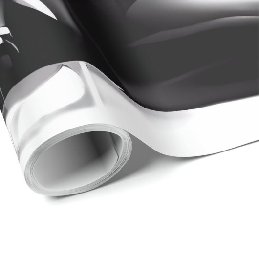 Wild gestaltetes Black Pantha Geschenkpapier (Rolleneckpunkt)