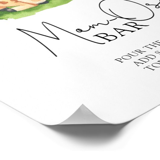 Wild Giraffe - Mama-osa-Bar Poster (Ecke)