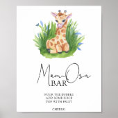 Wild Giraffe - Mama-osa-Bar Poster (Vorne)