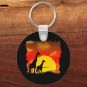 Wild Giraffe Schlüsselanhänger (Vorderseite)