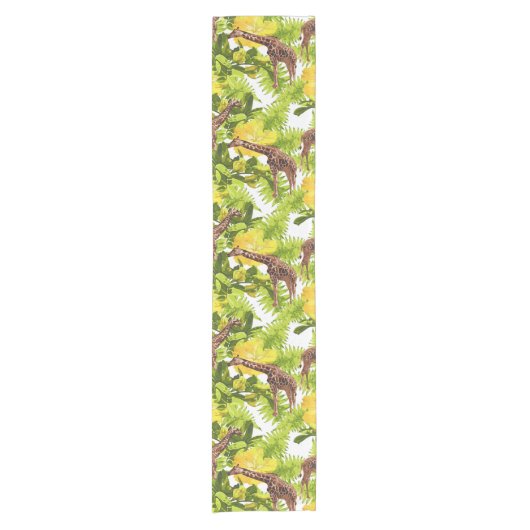 Wild Giraffes Pattern Kurzer Tischläufer (Vorderseite)