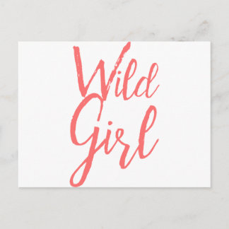 Wild Girl (feministische Äußerungen) Postkarte