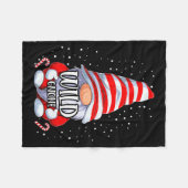 Wild Gnome Christmas Pajamas Matching Family Group Fleecedecke (Vorderseite (Horizontal))