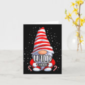 Wild Gnome Christmas Pajamas Matching Family Group Karte (Gelbe Blume)