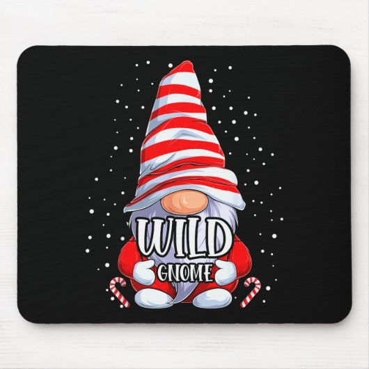 Wild Gnome Christmas Pajamas Matching Family Group Mousepad (Vorne)
