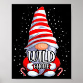 Wild Gnome Christmas Pajamas Matching Family Group Poster (Vorne)