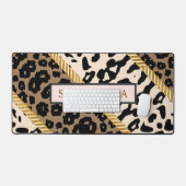 Wild Gold Minimalistisch Custom Schreibtischunterlage (Tastatur & Maus)