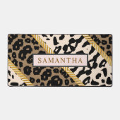 Wild Gold Minimalistisch Custom Schreibtischunterlage (Vorderseite)