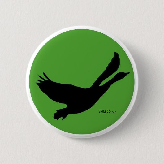 Wild Goose Button - Anpassen mit eigenem Text (Vorderseite)