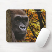 Wild-Gorilla gefährdete Arten Primat Mousepad (Mit Mouse)